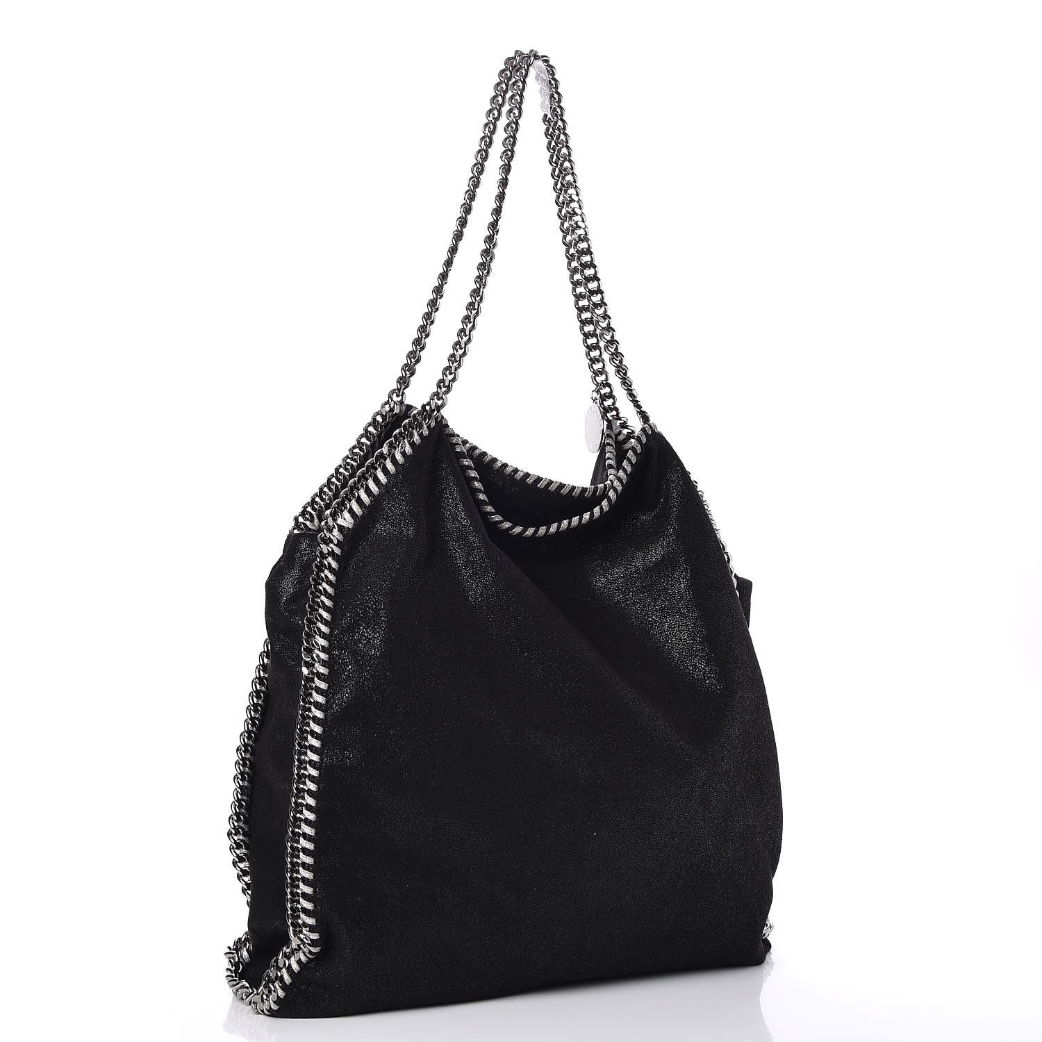 Stella McCartney Shaggy Deer Big Falabella Tote Black 3 of 7