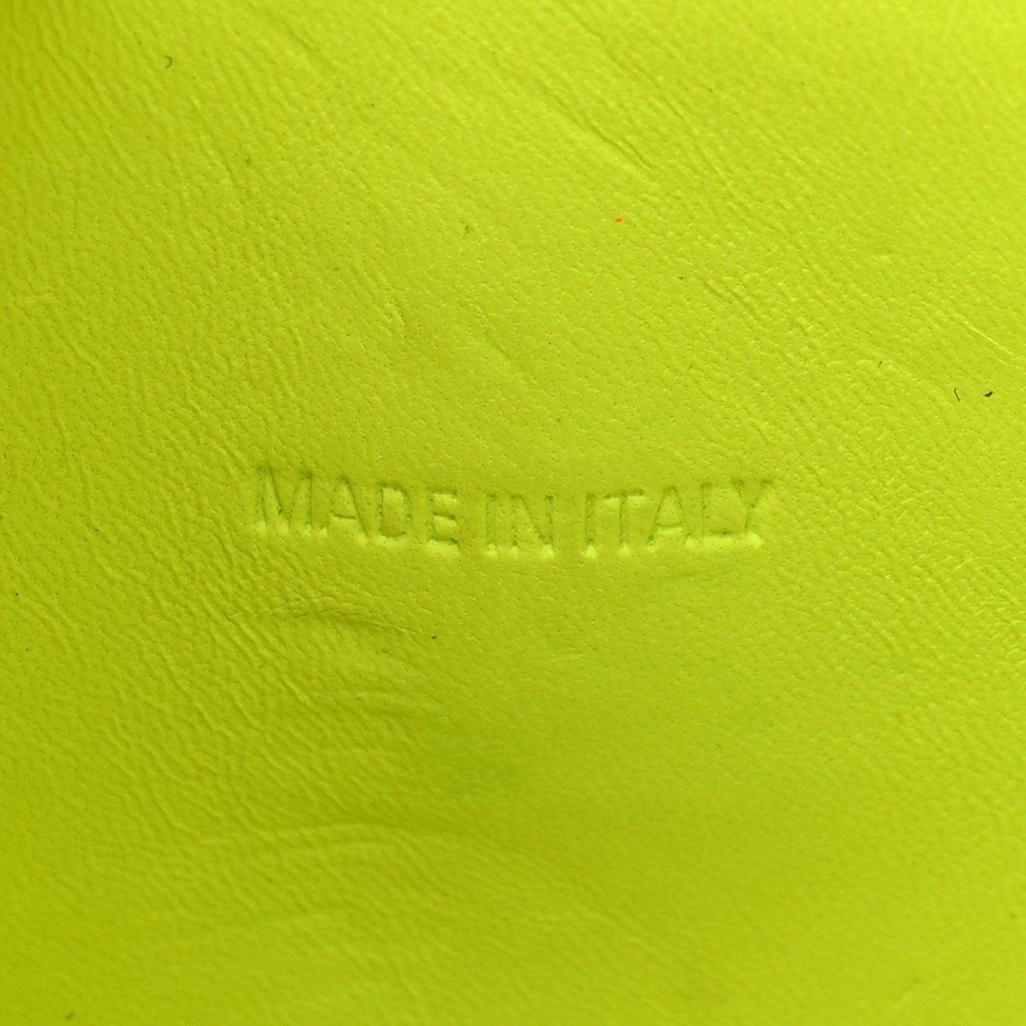 Shiny Calfskin Crocodile Embossed Hourglass Top Handle Bag XS Fluo Yellow