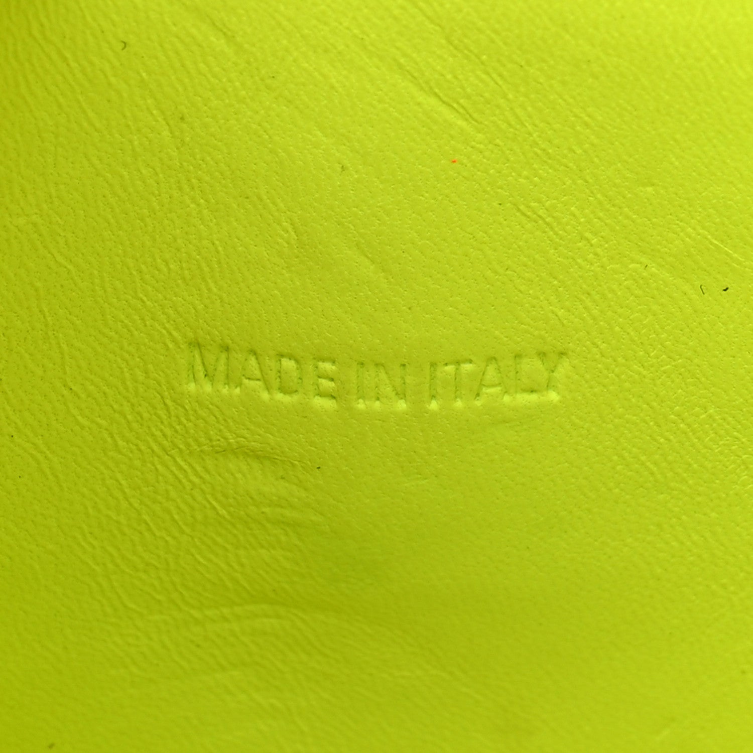 Balenciaga Shiny Calfskin Crocodile Embossed Hourglass Top Handle Bag XS Fluo Yellow 6 of 20