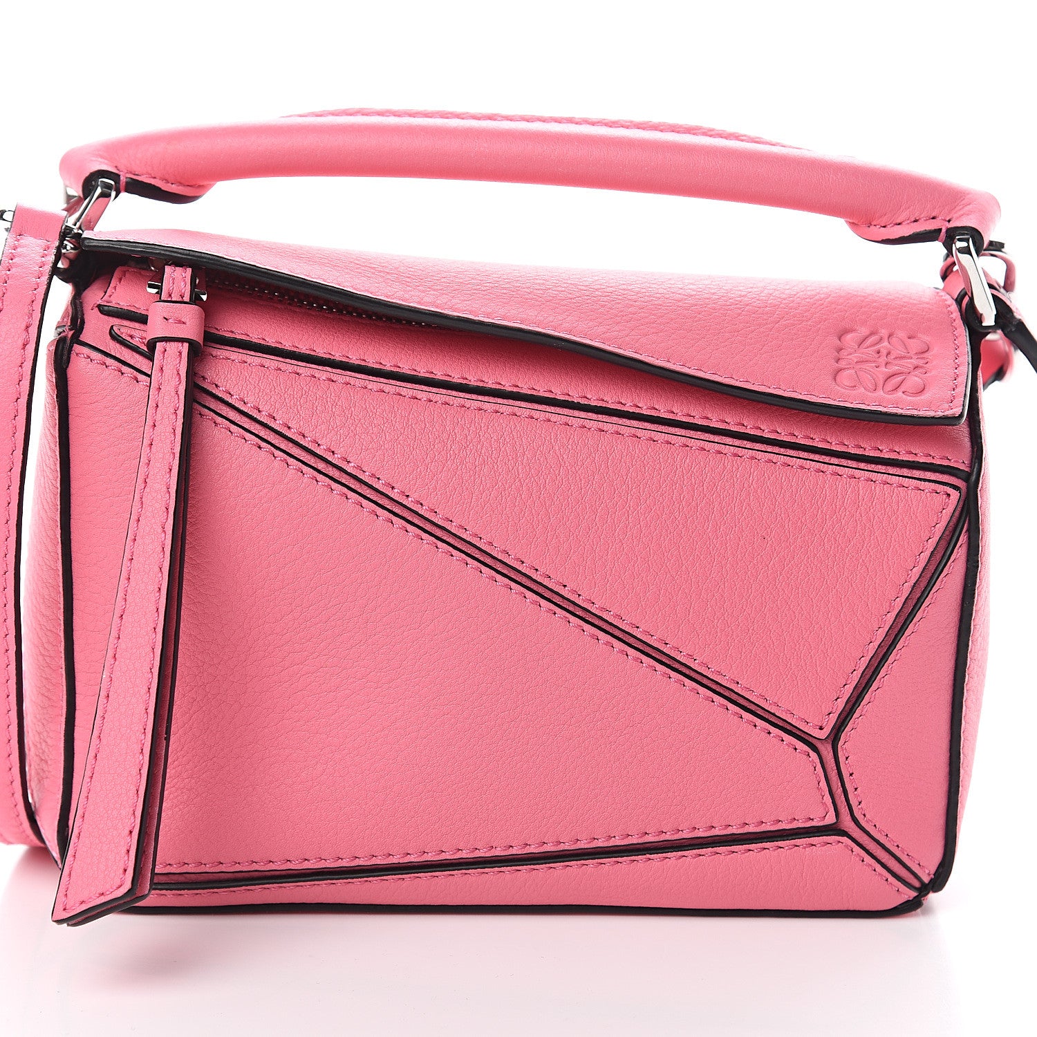 Loewe Calfskin Mini Puzzle Bag Wild Rose 6 of 8