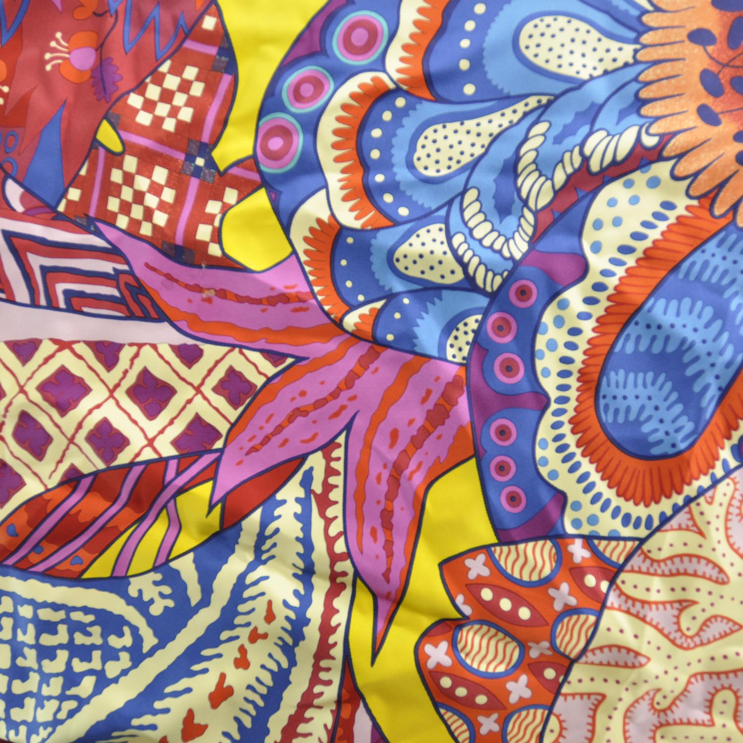 Hermes Silk Fleurs d Indiennes Shawl GM 140 1 of 11