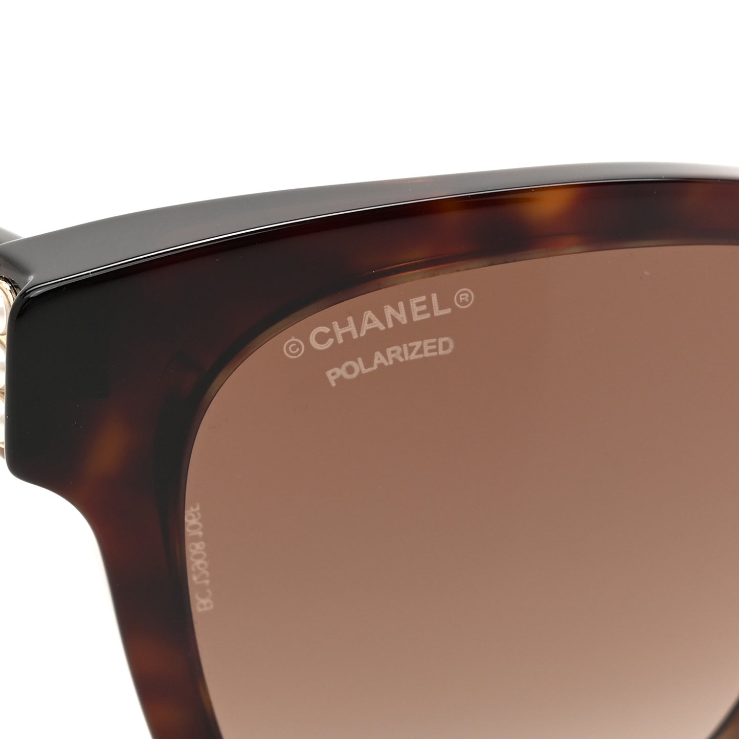 Acetate Polarized Pearl CC Square Sunglasses 5482-H-A Tortoise