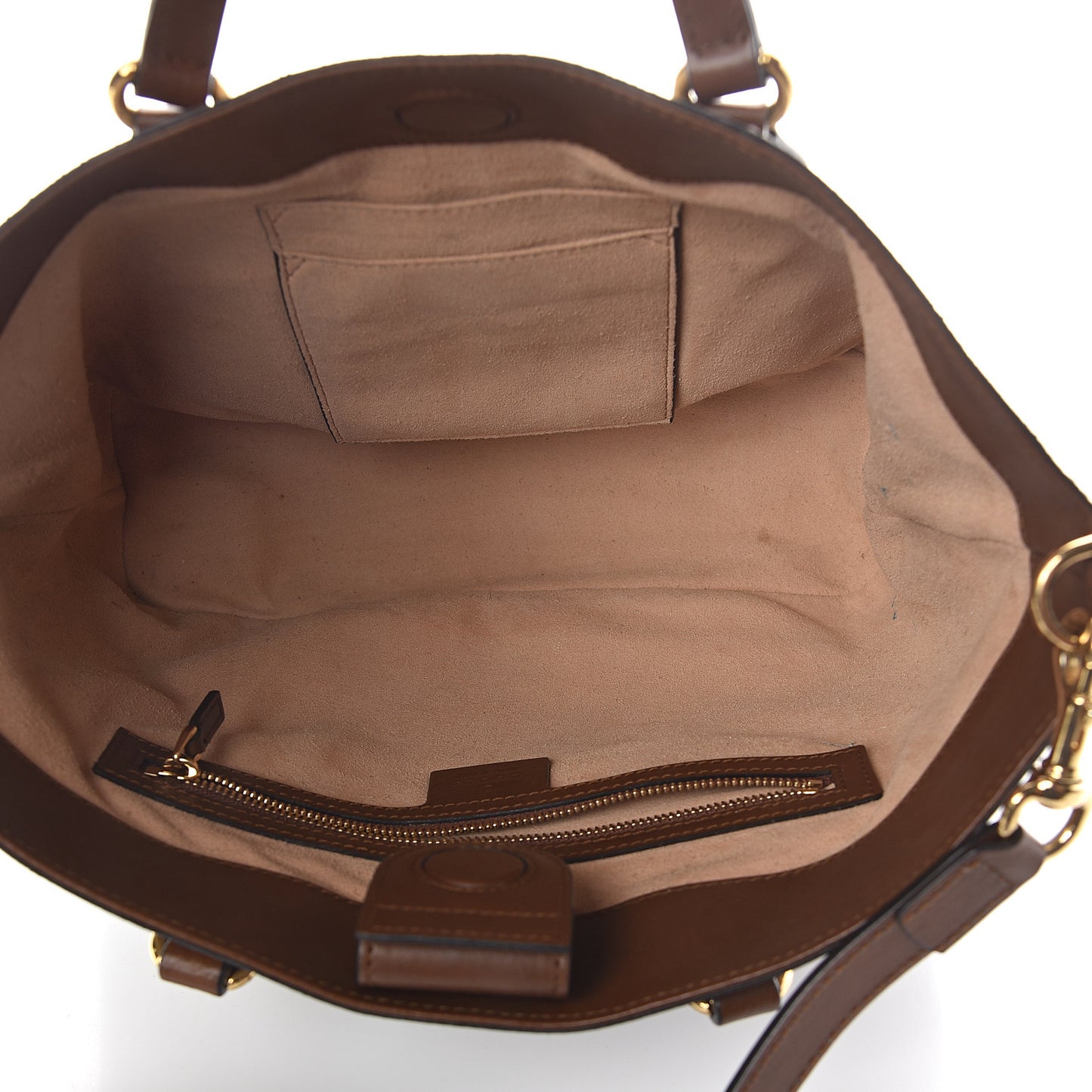 Soft GG Supreme Monogram Small Crossbody Tote Beige Cuir