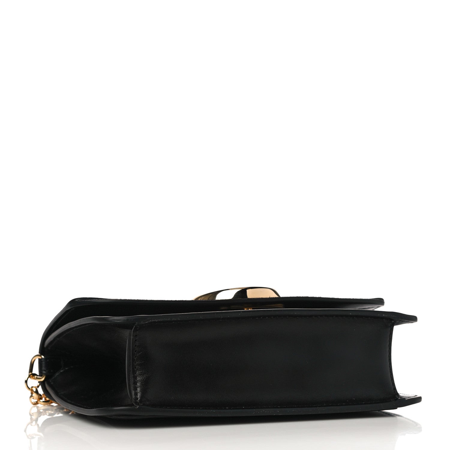 Chloe Calfskin Suede C Clutch With Chain Black 4 of 13