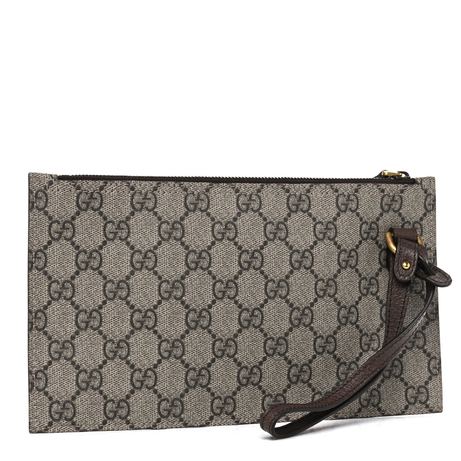 Gucci GG Supreme Monogram Large Ophidia Wristlet Pouch Beige New Acero 3 of 12