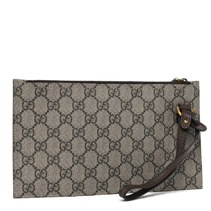 Gucci GG Supreme Monogram Large Ophidia Wristlet Pouch Beige New Acero 3 of 12