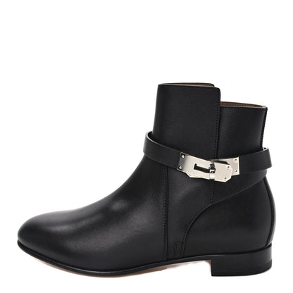 Hermes Calfskin Neo Ankle Boots 36 Black 1 of 8