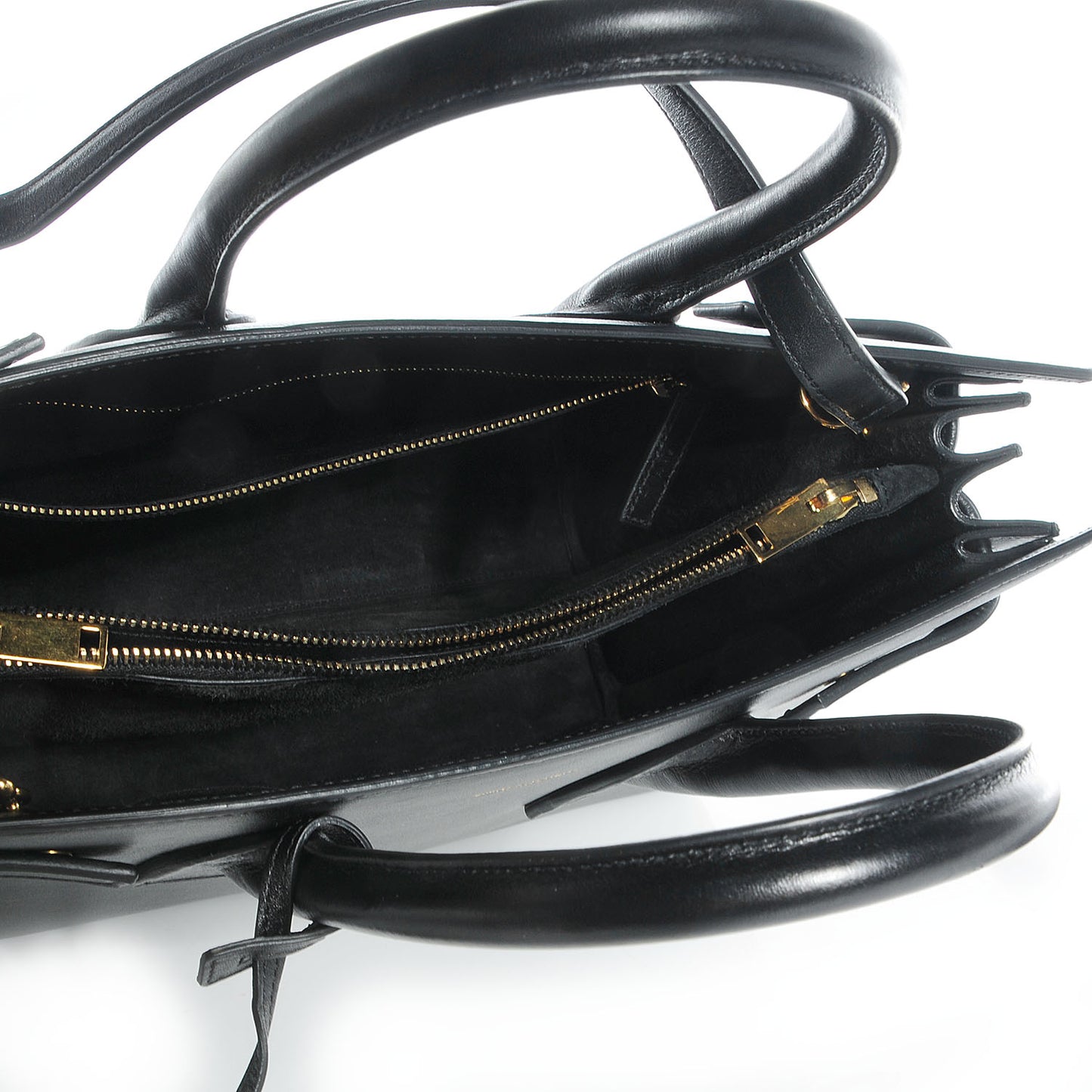 Calfskin Small Sac De Jour Black