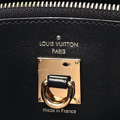 Louis Vuitton Calfskin City Steamer MM Black 6 of 9