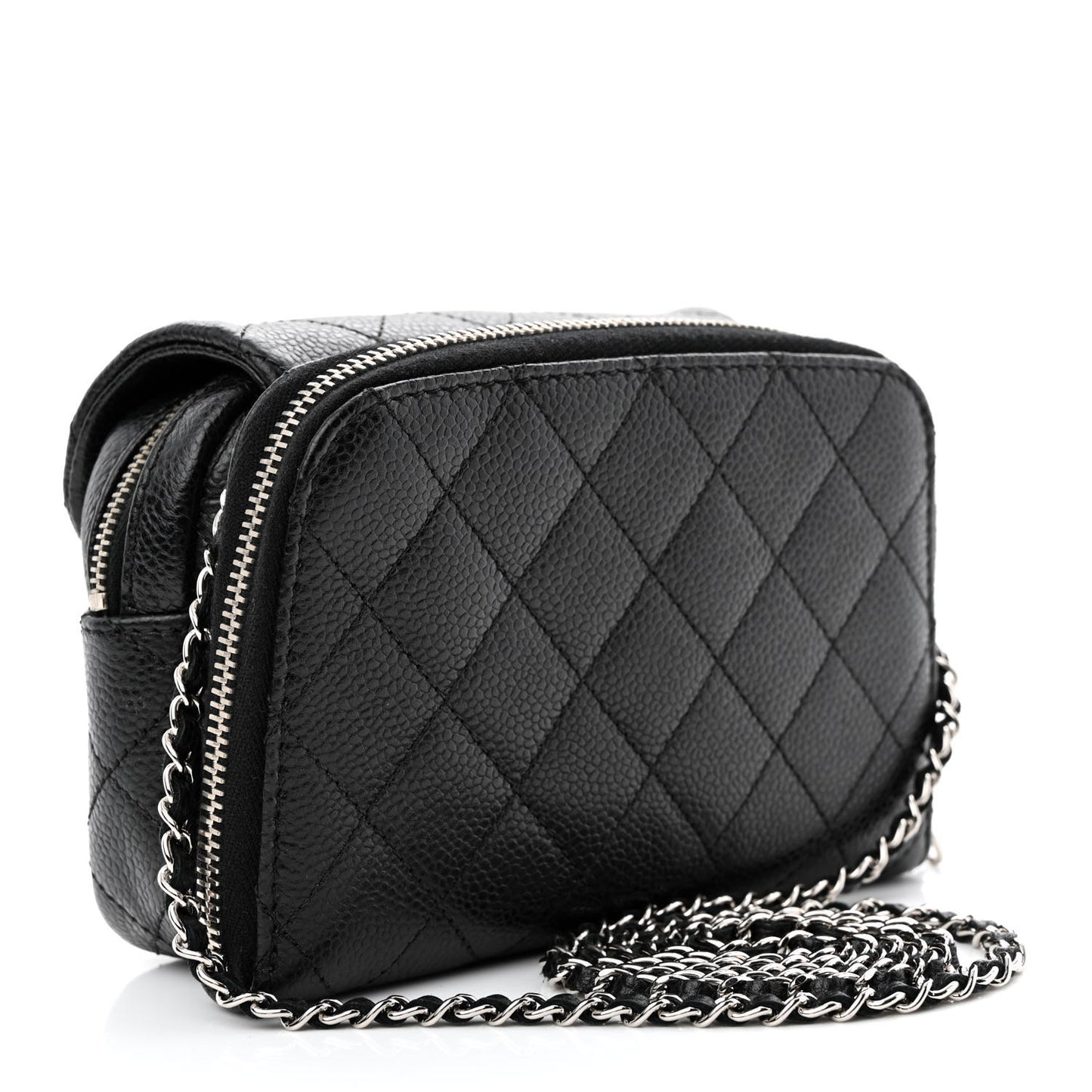 Caviar Quilted New Mini Flap Black