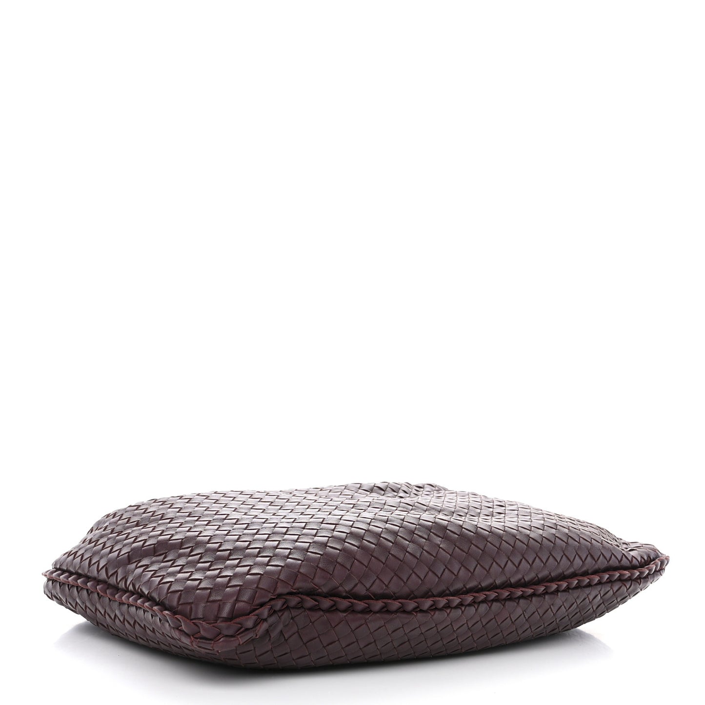 Nappa Intrecciato Veneta Hobo Aubergine