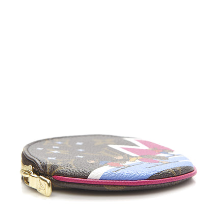 Louis Vuitton Monogram 2018 Christmas Animation Round Coin Purse 4 of 7