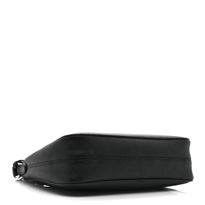 Prada Saffiano Lux Mini Re-Edition Shoulder Bag Black 4 of 10