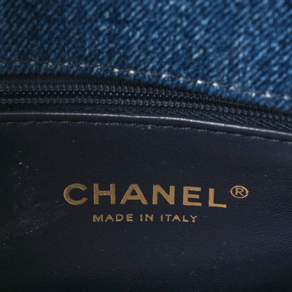 Chanel Washed Denim Quilted Mini Coco Handle Flap Blue 6 of 10