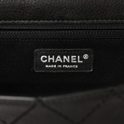 Chanel Goatskin Quilted Paris Dallas Saddle Bag Black 9 of 21