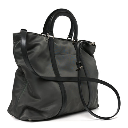 Prada Tessuto Nylon Pocket Tote Grey 3 of 9