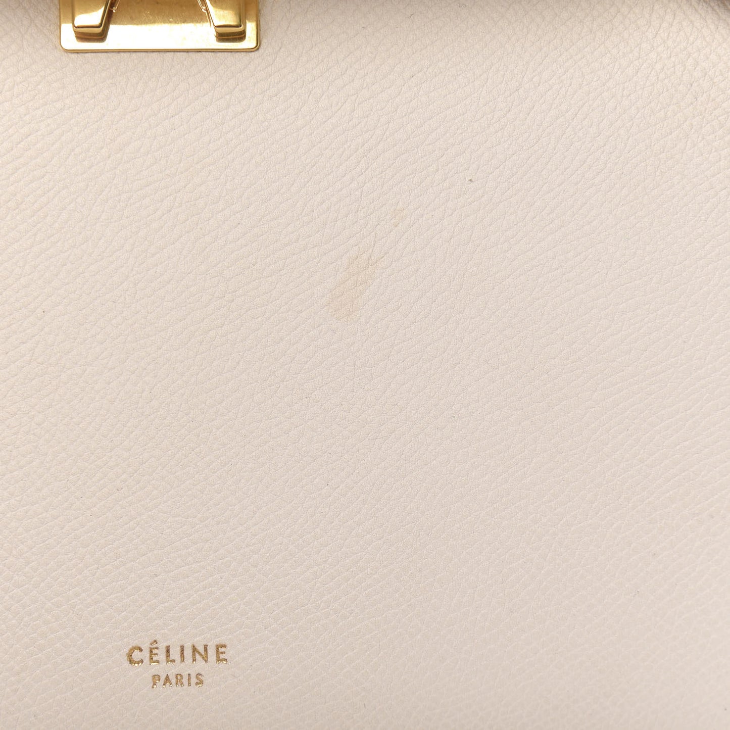 Grained Calfskin Micro Belt Bag White