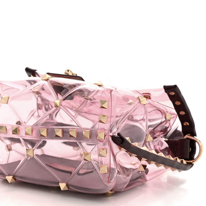 Valentino Garavani PVC Mini Candystud Top Handle Bag Rubin 9 of 14