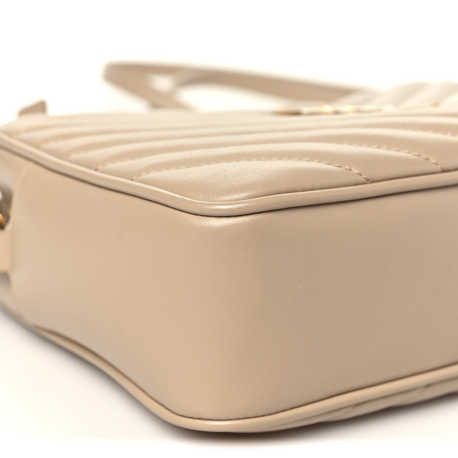 Saint Laurent Calfskin Matelasse Monogram Lou Camera Bag Dark Beige Dark Beige 9 of 11