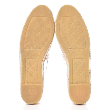 Chanel Mesh Grosgrain CC Espadrilles 38 Pink 5 of 10