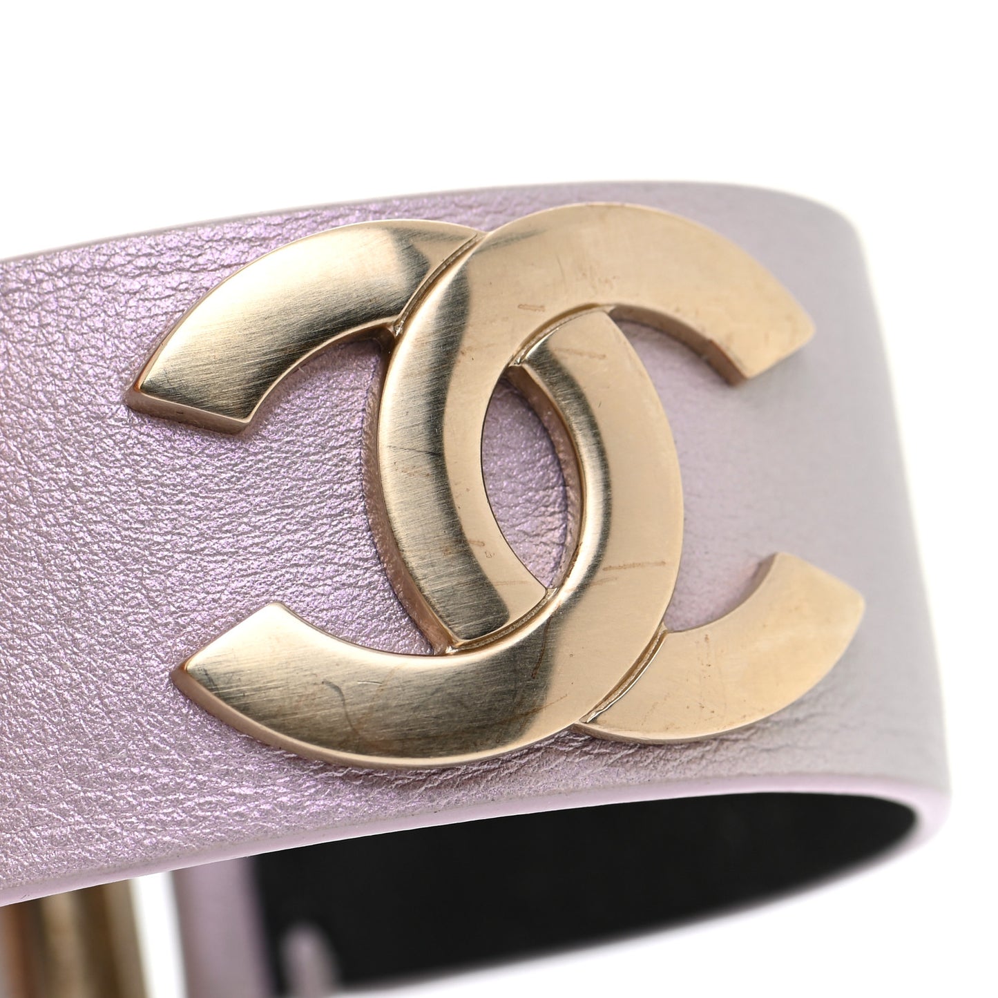 Calfskin CC Wide Cuff M Lilac