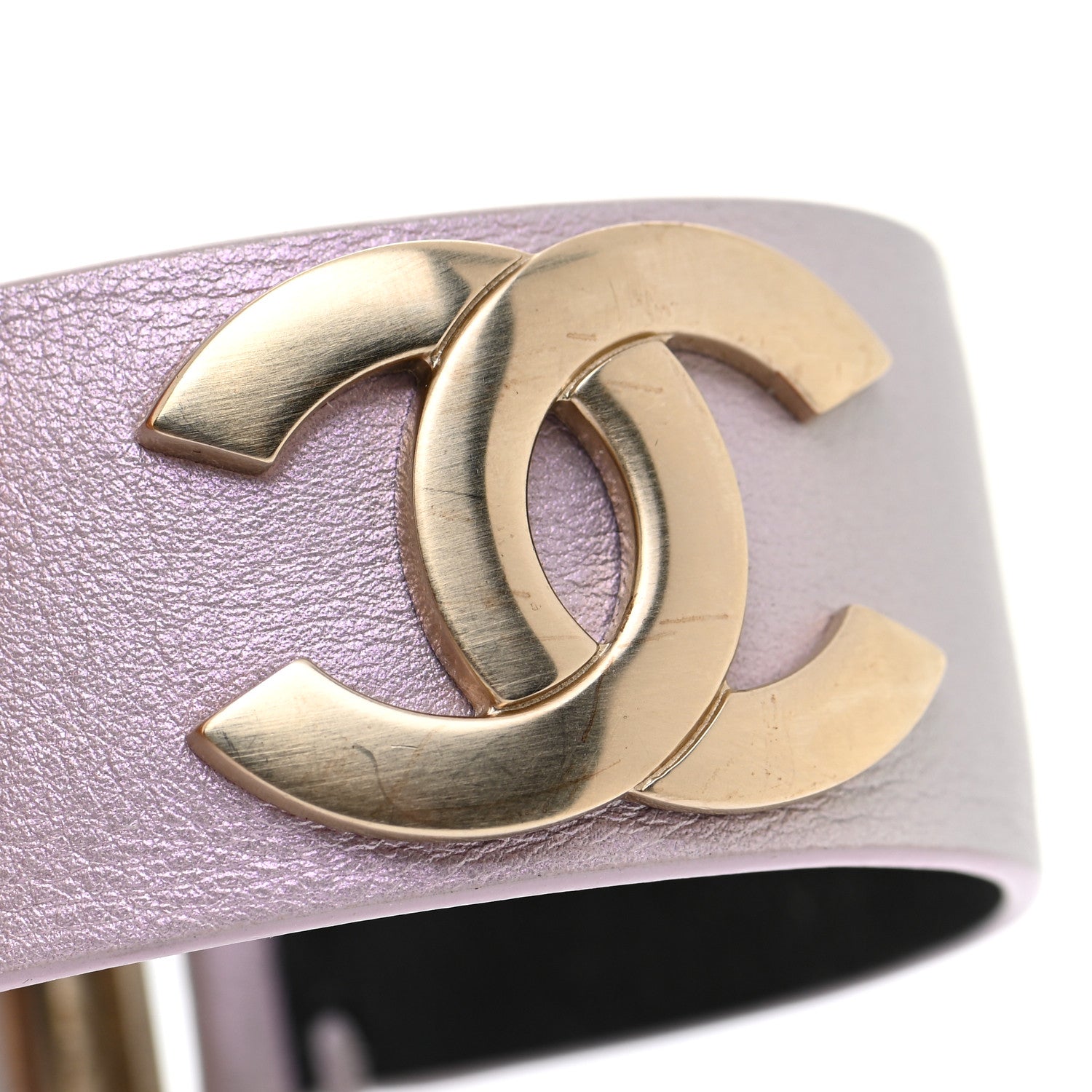 Chanel Calfskin CC Wide Cuff M Lilac 11 of 11