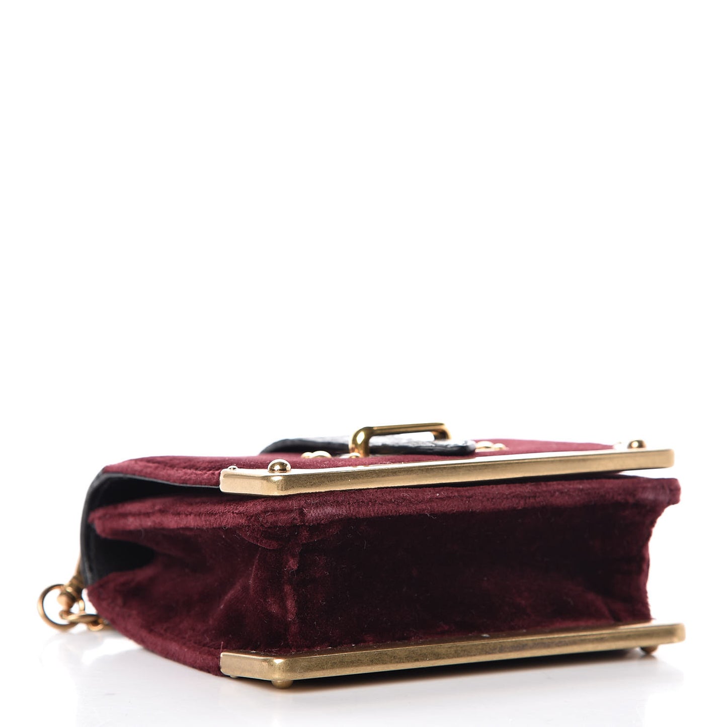 Velvet Crocodile Micro Cahier Bag Ribes Black