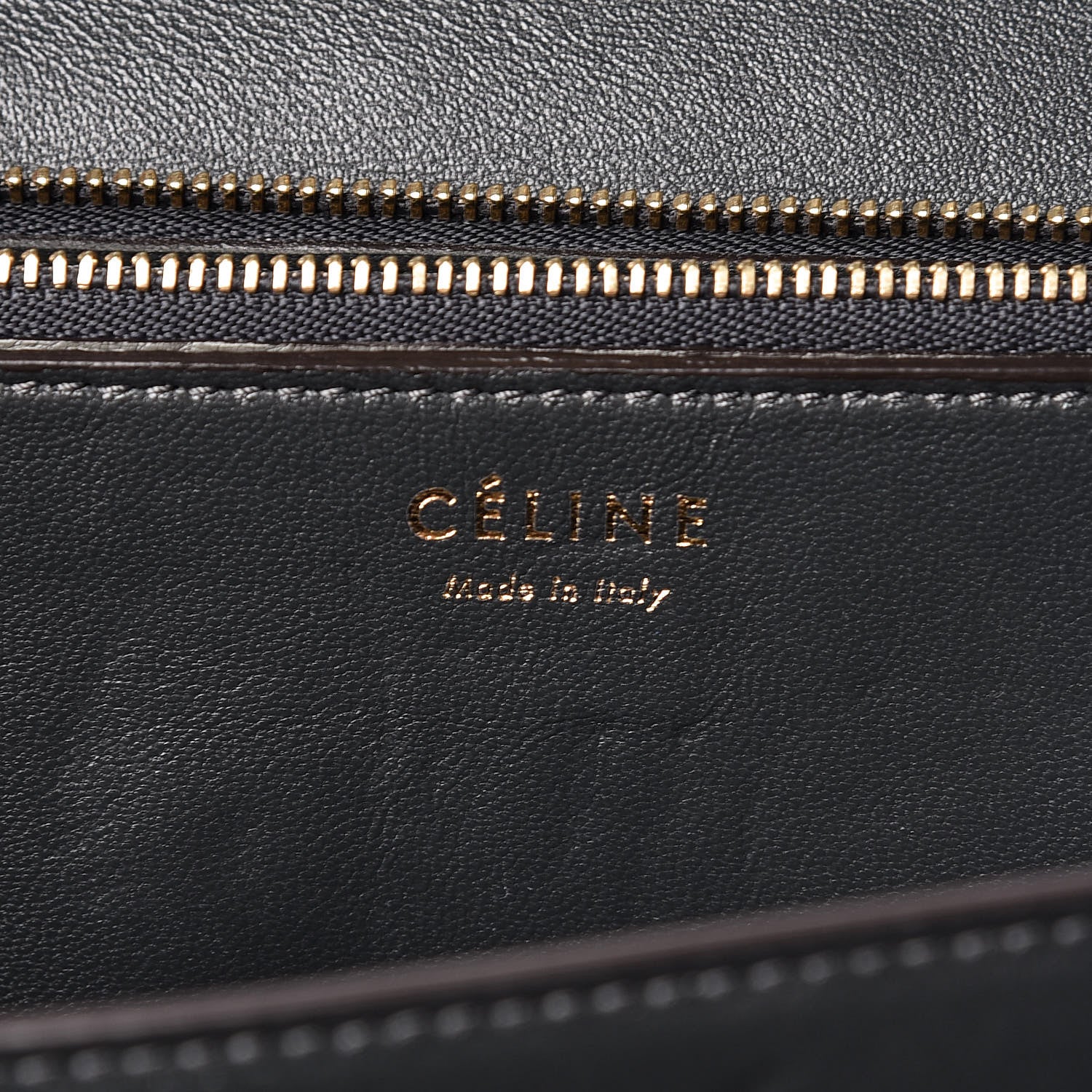 Celine Ostrich Medium Classic Box Flap Bag Storm 6 of 14