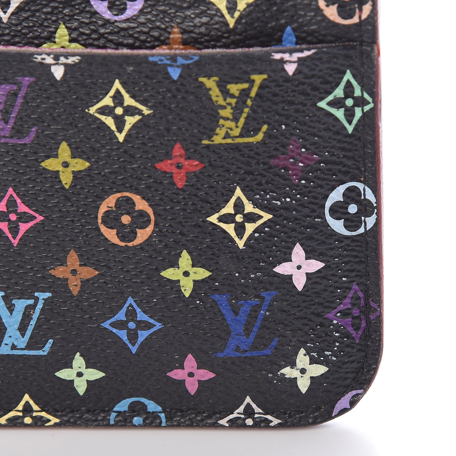 Louis Vuitton Monogram Multicolor Key Pouch Black Grenade 9 of 12