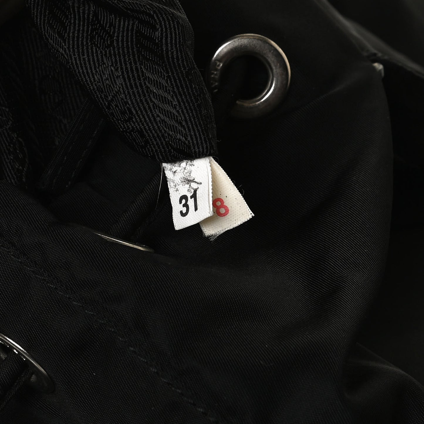 Tessuto Nylon Saffiano Medium Backpack Black