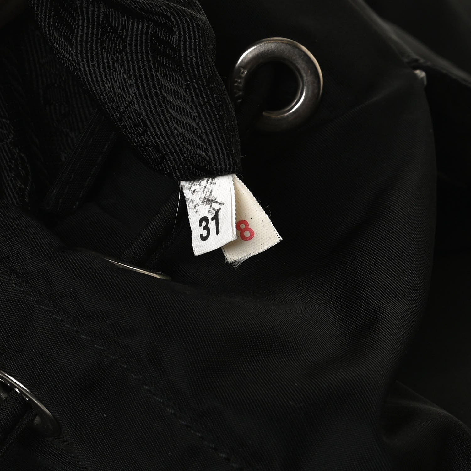 Prada Tessuto Nylon Saffiano Medium Backpack Black 7 of 17