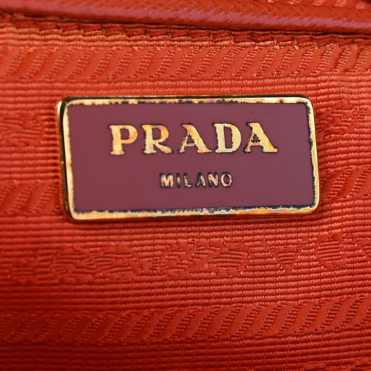 Saffiano Large Galleria Double Zip Tote Papaya