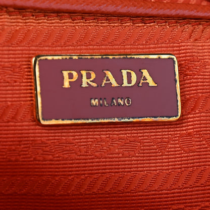 Prada Saffiano Large Galleria Double Zip Tote Papaya 5 of 10