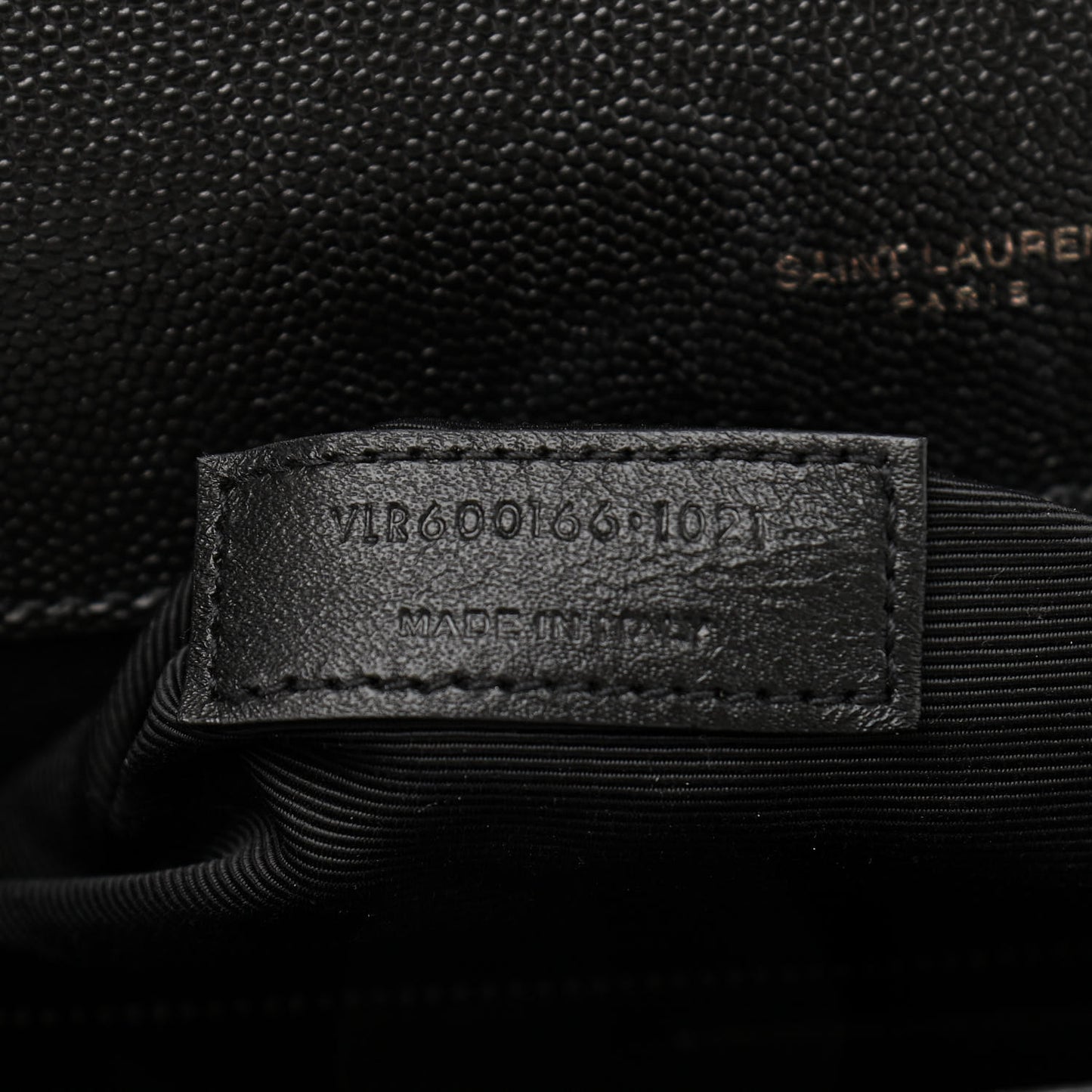 Grain De Poudre Textured Mixed Matelasse Large Triquilt Monogram Monochrome Satchel Black