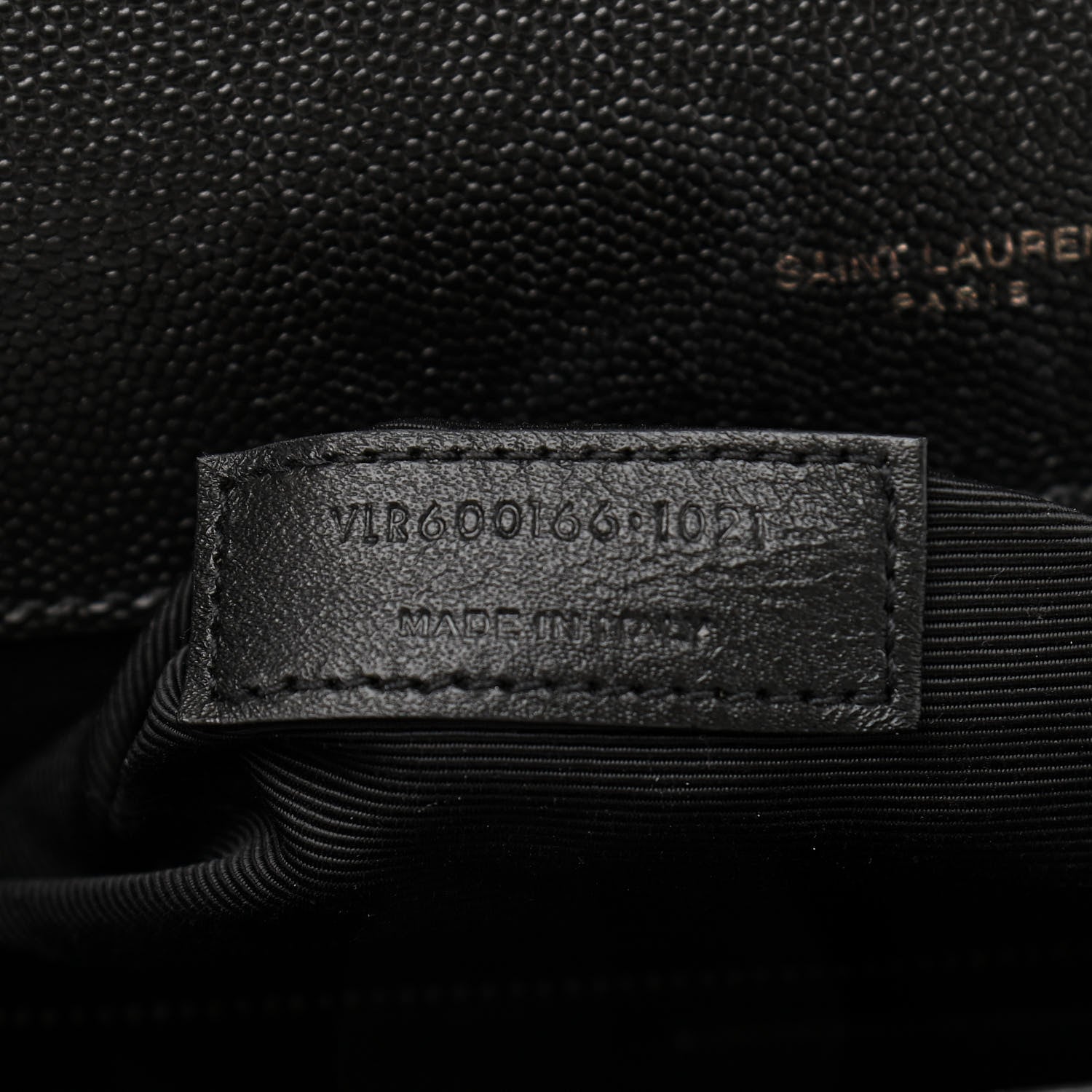 Saint Laurent Grain De Poudre Textured Mixed Matelasse Large Triquilt Monogram Monochrome Satchel Black 8 of 13