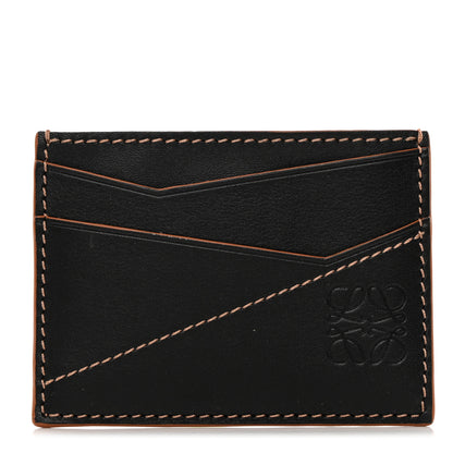Loewe Calfskin Puzzle Card Holder Black 1 of 8