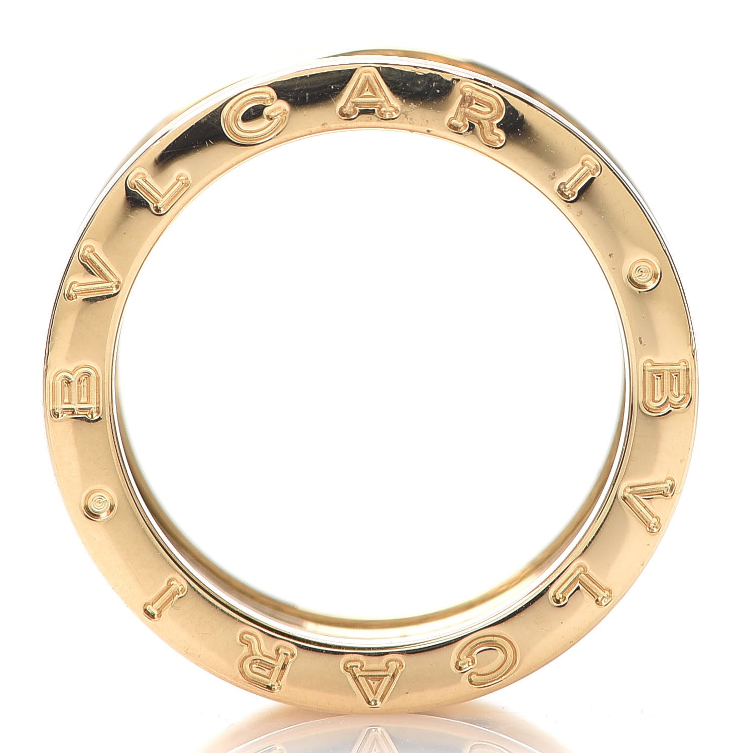 Bulgari 18K Yellow Gold B.Zero1 Four-Band Ring 55 7.25 5 of 6