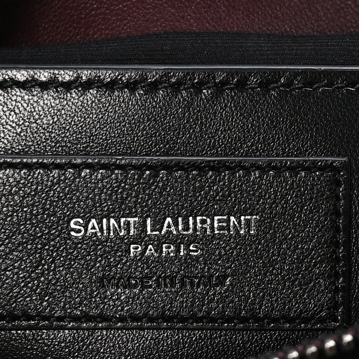 Saint Laurent Sheepskin Matelasse Chevron Large College Monogram Satchel Amaranto 7 of 11