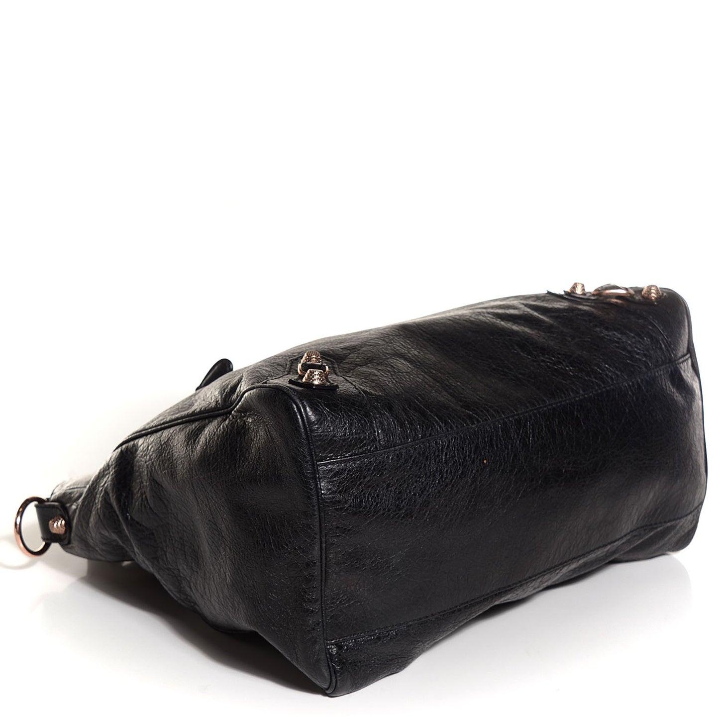Agneau Giant 12 Rose Gold Hardware Velo Black