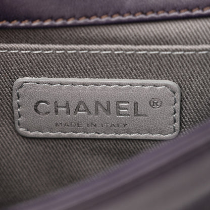 Chanel Velvet Quilted Small Boy Flap Purple 6 of 13