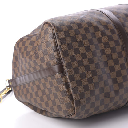Louis Vuitton Damier Ebene Keepall Bandouliere 55 5 of 19