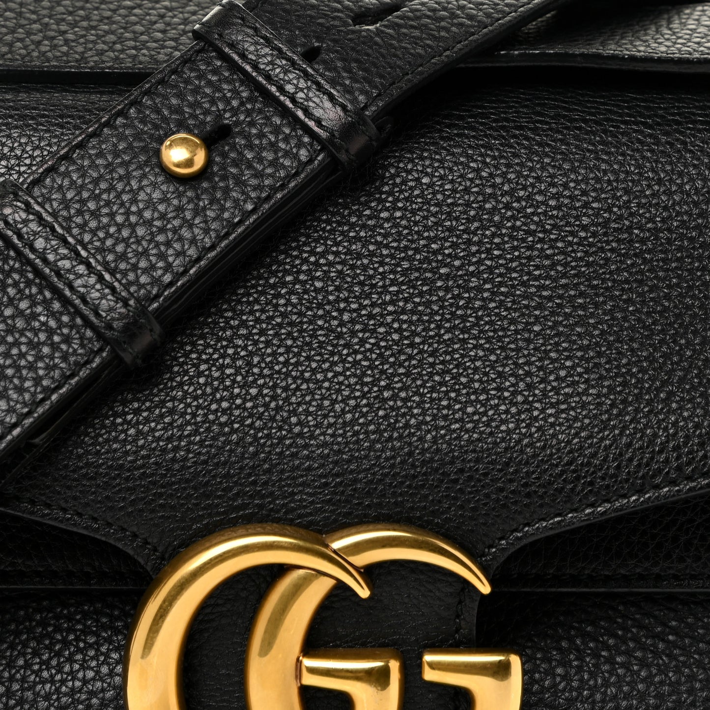 Cellarius Calfskin GG Marmont Shoulder Bag Black