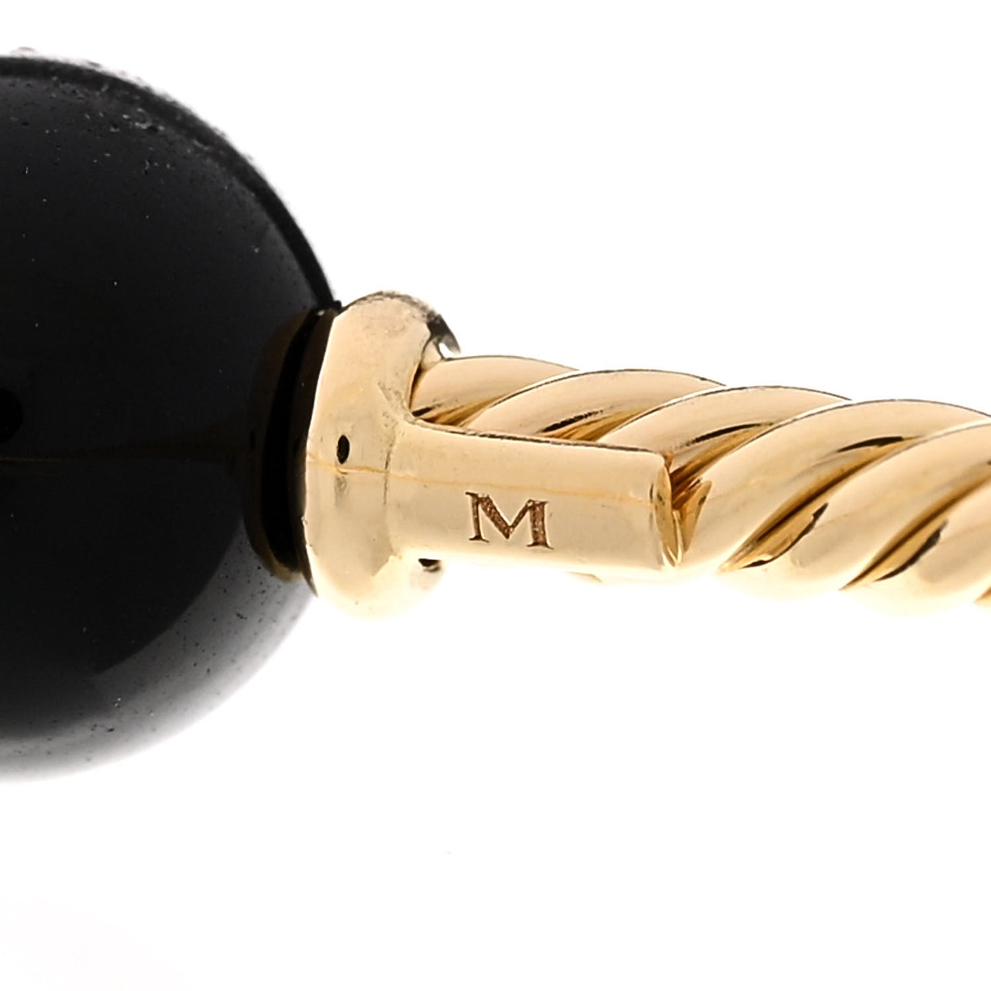 18K Yellow Gold Black Onyx 8.5mm Solari Bracelet