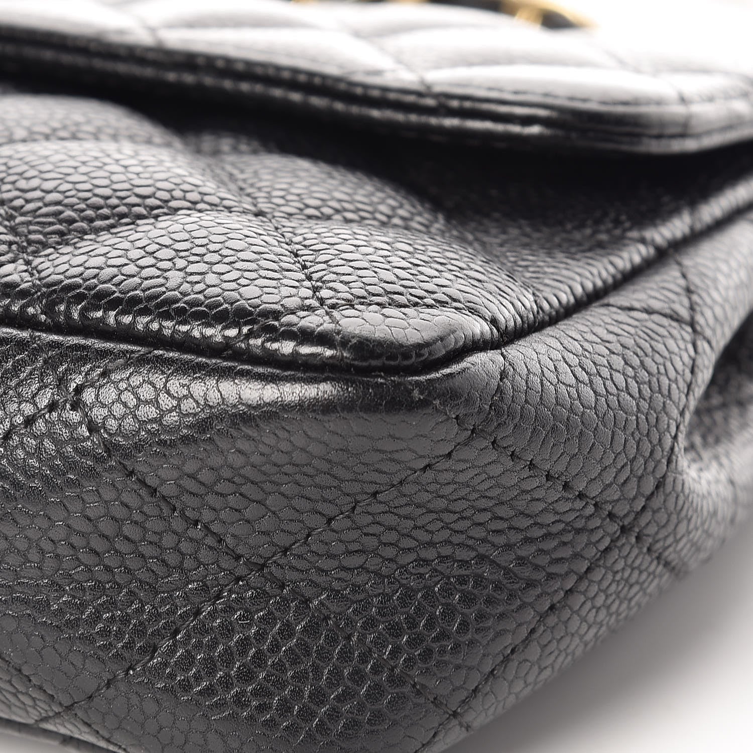 Chanel Caviar Quilted East West Flap Black 11 of 13