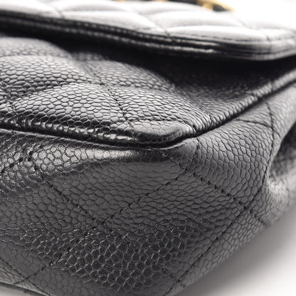 Chanel Caviar Quilted East West Flap Black 11 of 13