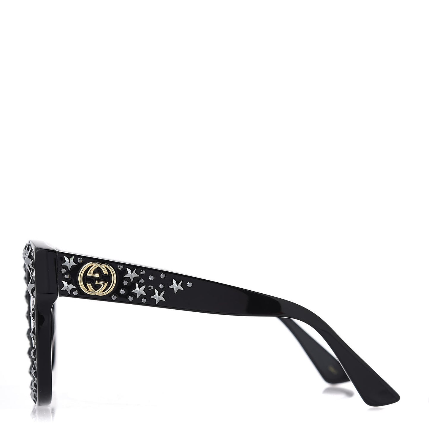 Acetate Stars Cat Eye Sunglasses GG0116S Black