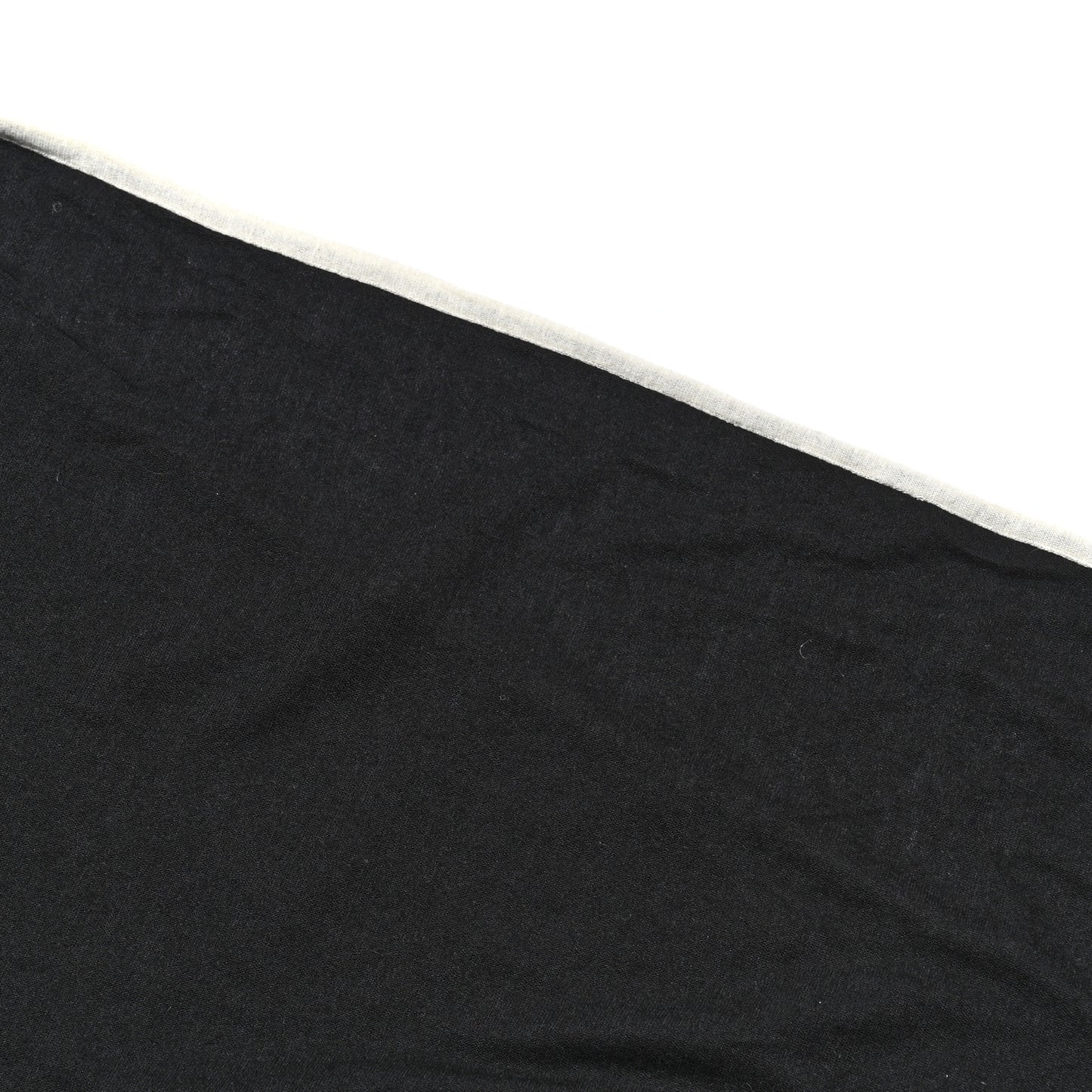 Cashmere Silk CC Scarf Black White