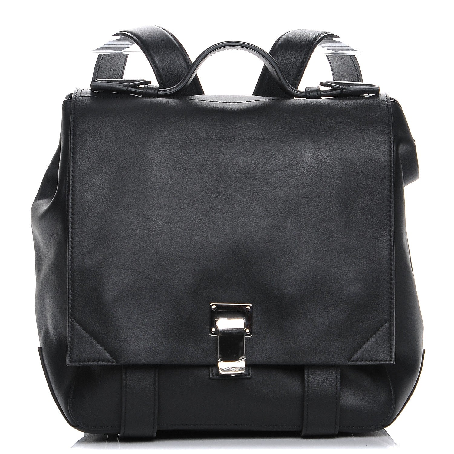 Proenza Schouler Calfskin PS Courier Backpack Black 1 of 7