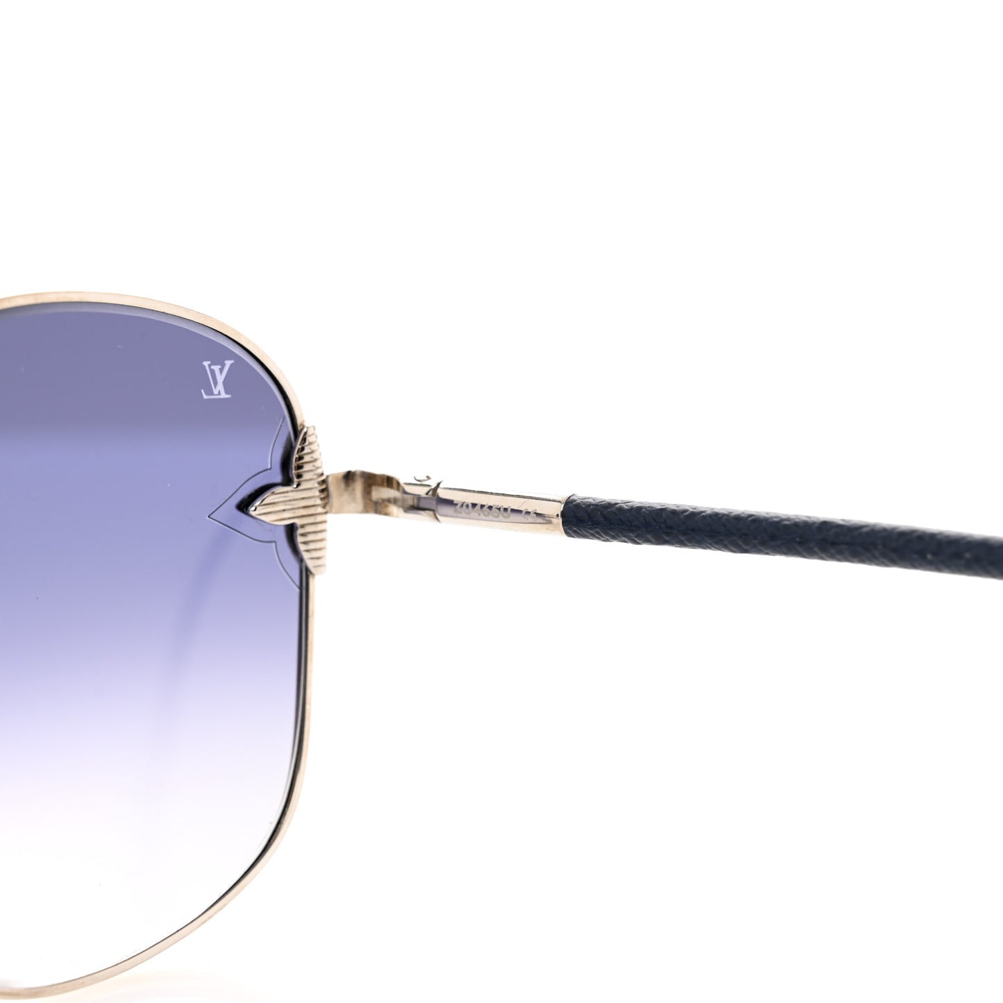 Monogram Viola Round Sunglasses Z0464U Silver Navy