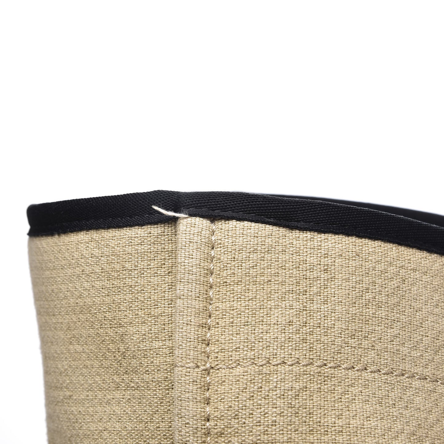 Canvas Extra Large Deauville Tote Beige Black